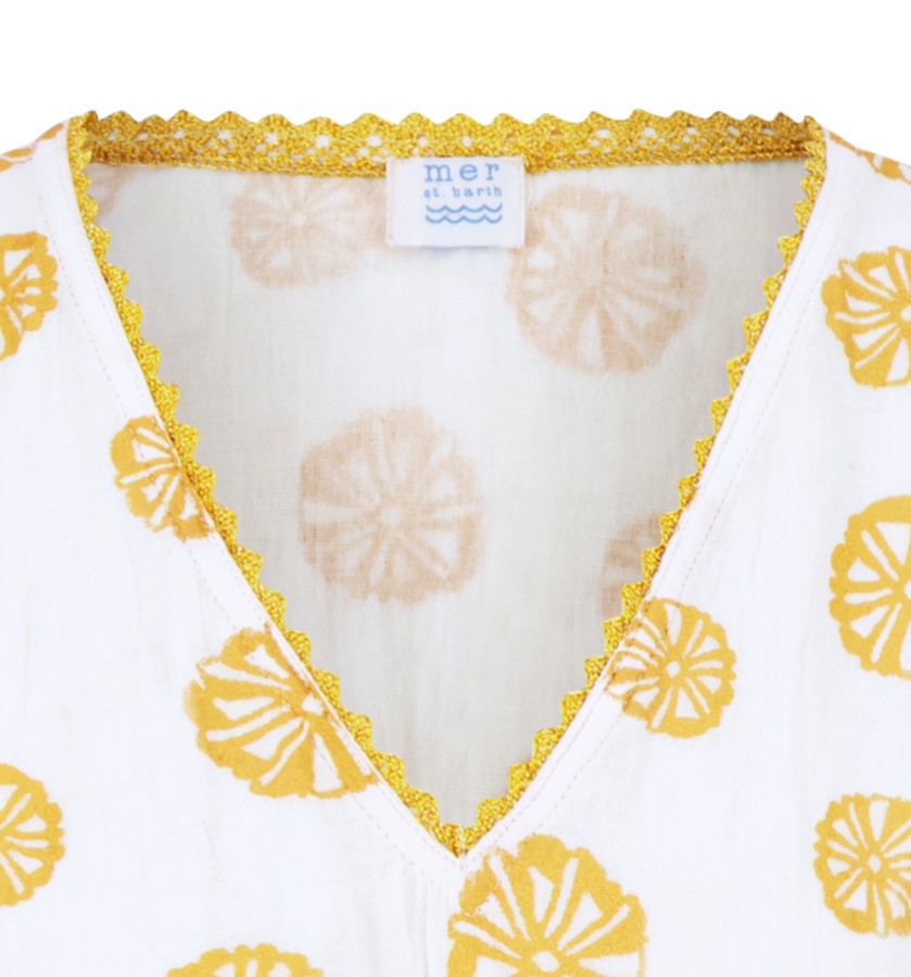 Zara Women's Caftan White Sand Dollar
