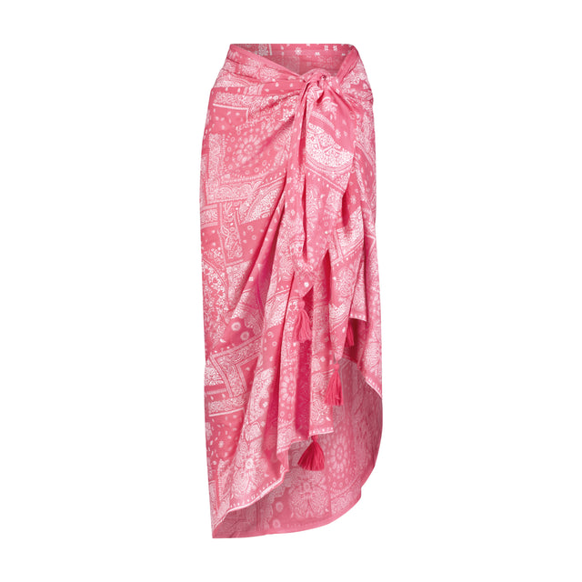 Mer St Barth Cotton Saline Pareo Pink Bandana