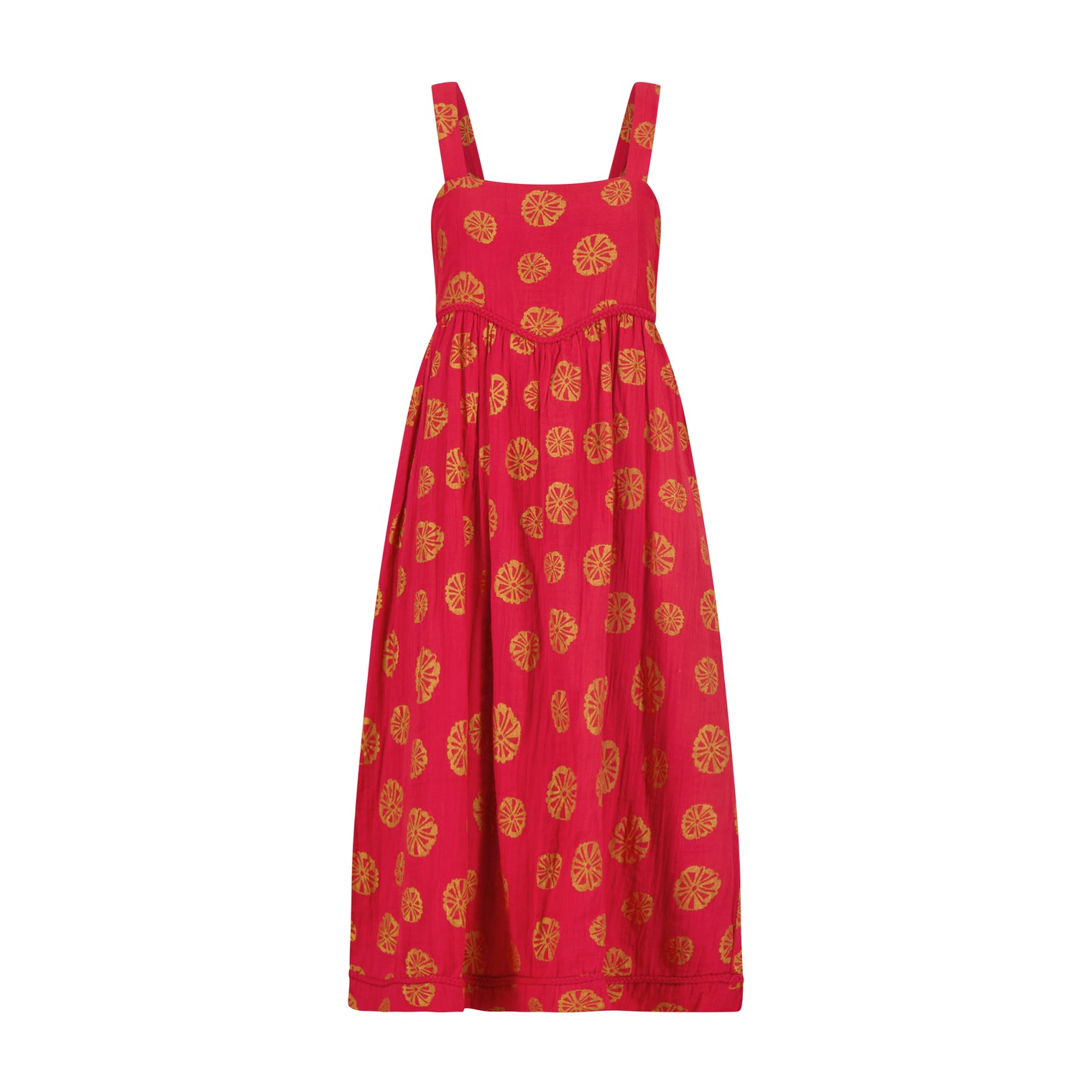 Liana Women's Sundress Red Sand Dollar