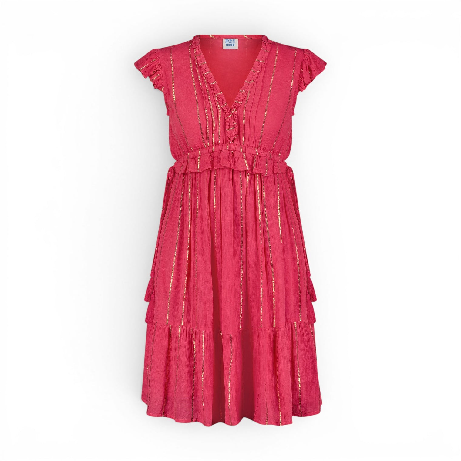 Coralie Women's Mini Dress Fuchsia Lurex