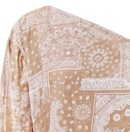 Mer St Barth Kelly Kaftan #3 Patchwork Bandana Café