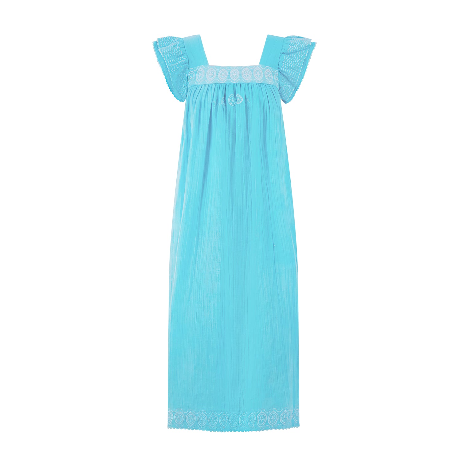 Maxi Sandrine Womens Dress Pool Embroidery