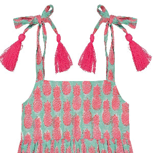 Zoe Baby Romper Pineapple Crush Pink