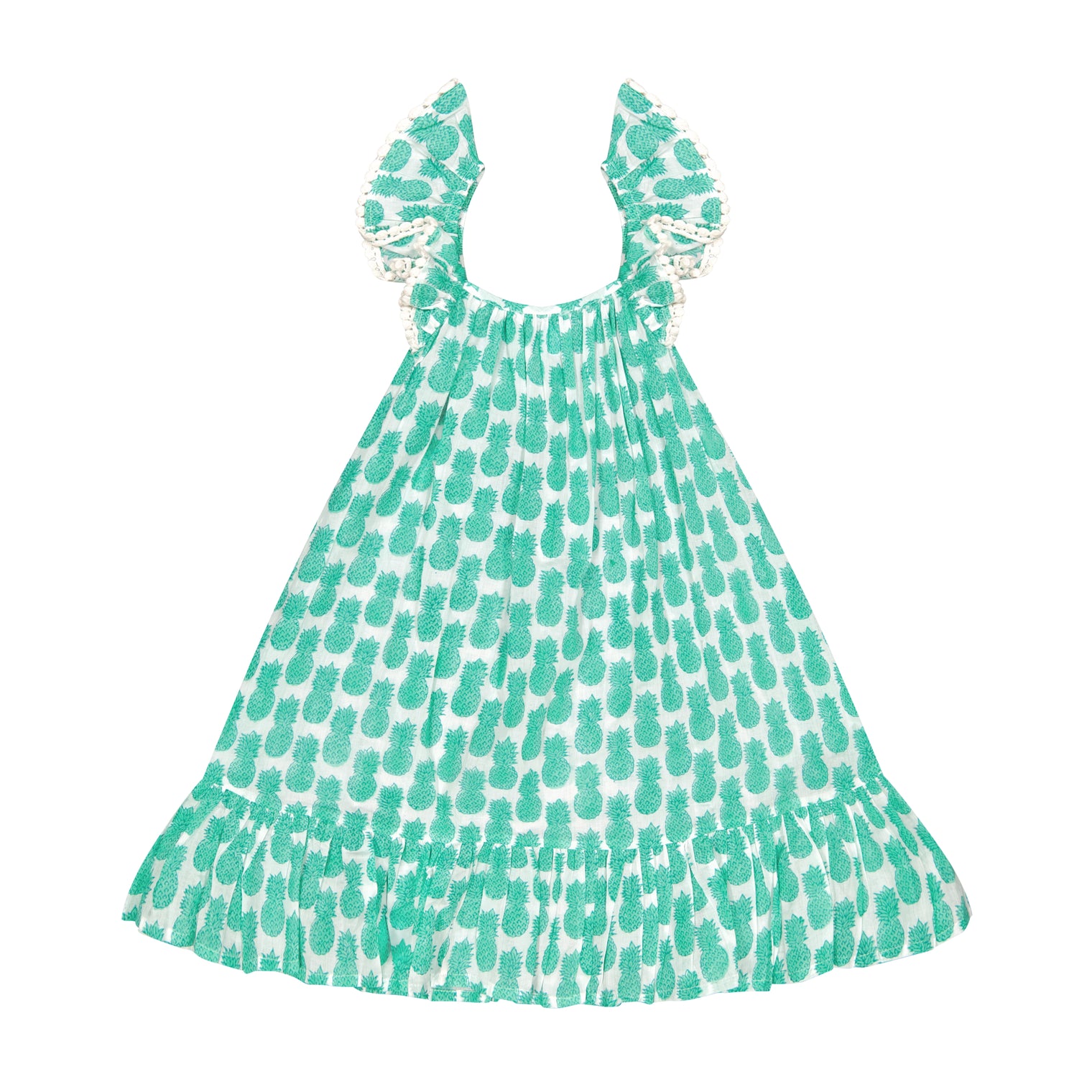 Mini Eva Girl's Dress Pineapple Crush Lagoon