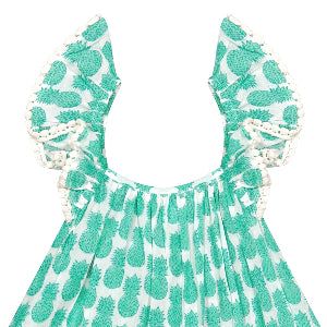 Mini Eva Girl's Dress Pineapple Crush Lagoon