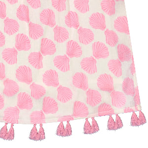 Mini Chantal Girl's Sundress Shell Beach Pink