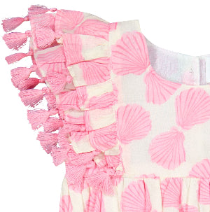Anna Baby Romper Shell Beach Pink