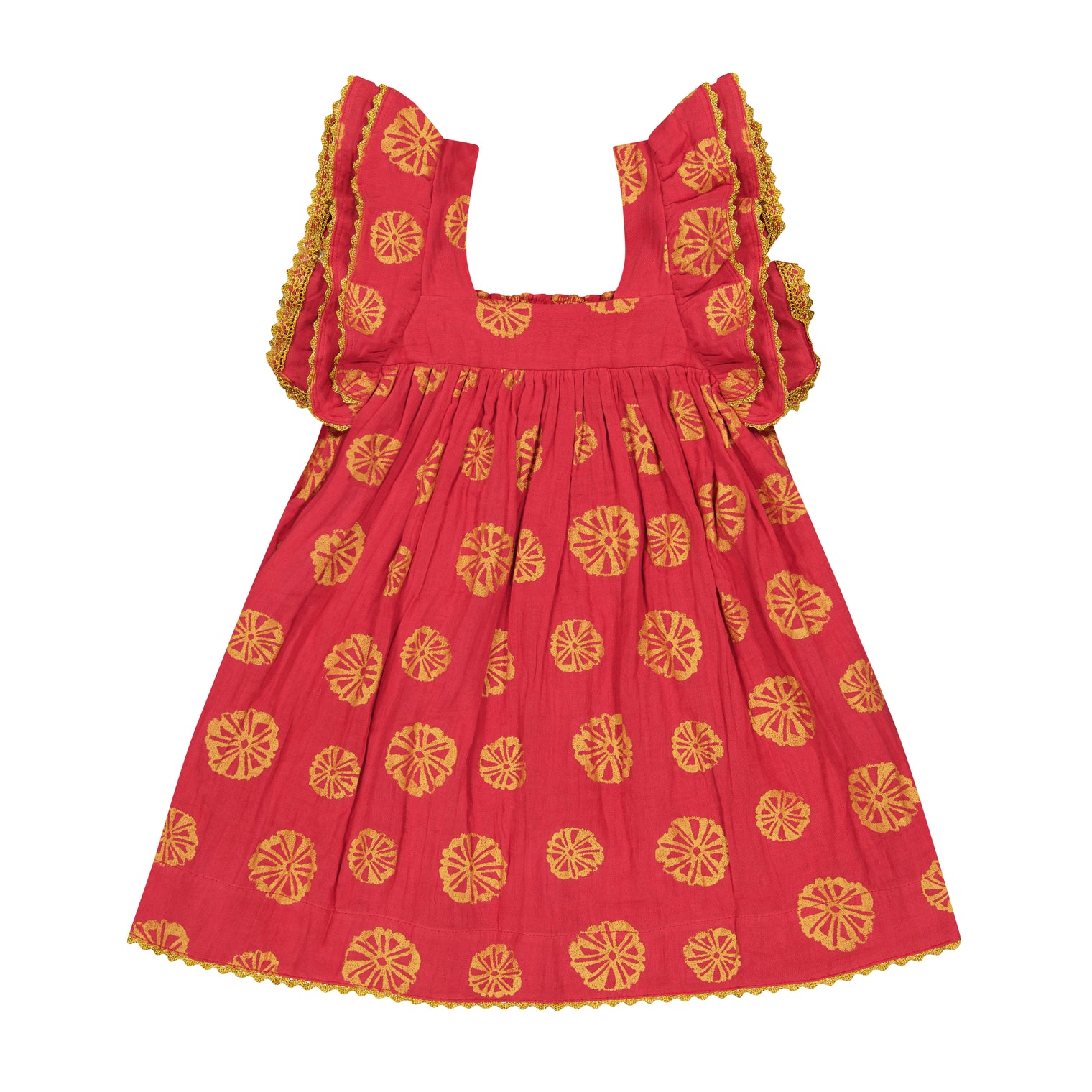 Serena Girl's Dress Red Sand Dollar