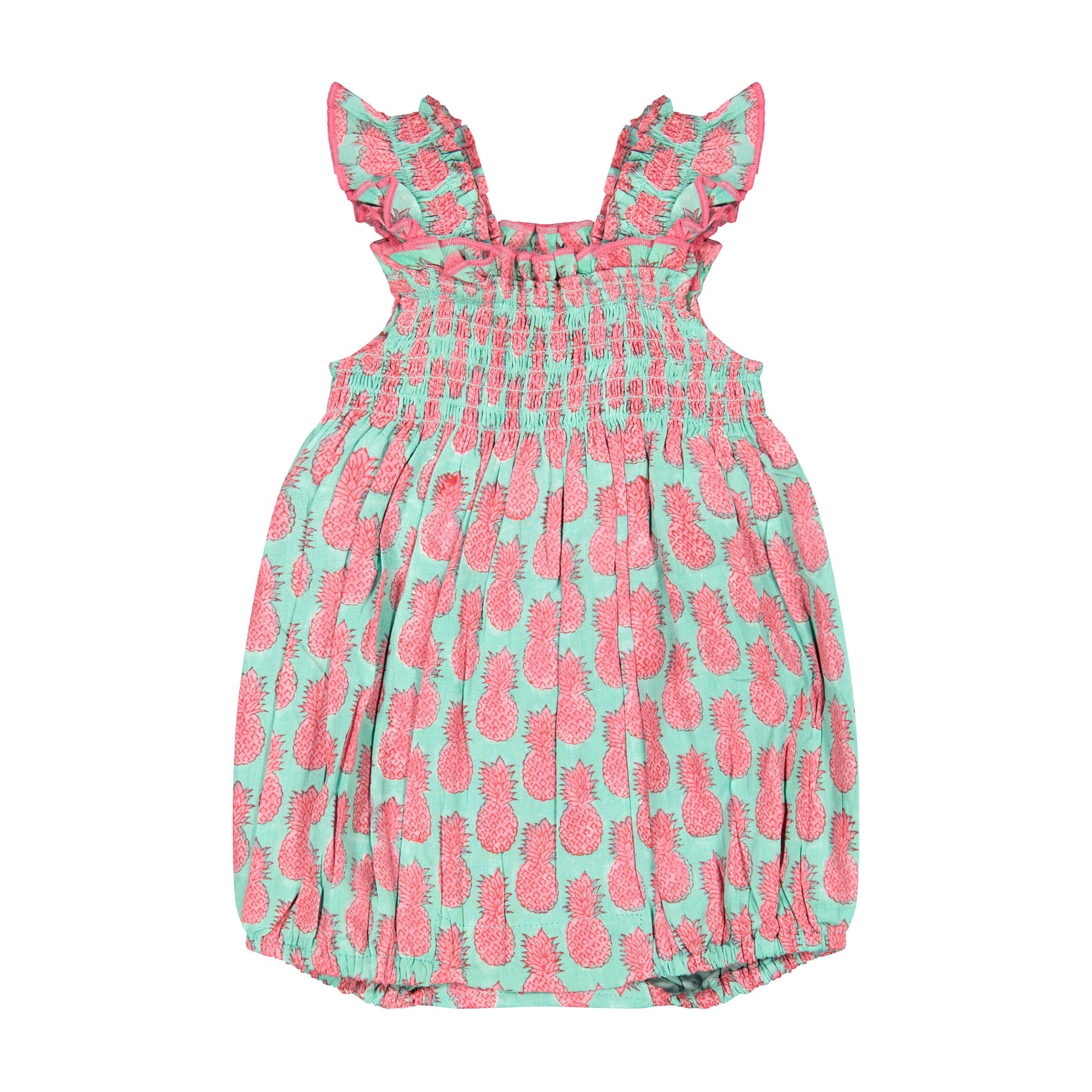 Leila Baby Romper Pineapple Crush Pink