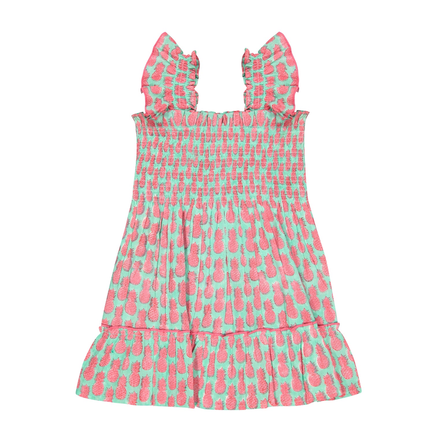 Mini Paloma Girl's Dress Pineapple Crush Pink