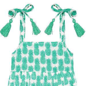 Zoe Baby Romper Pineapple Crush Lagoon