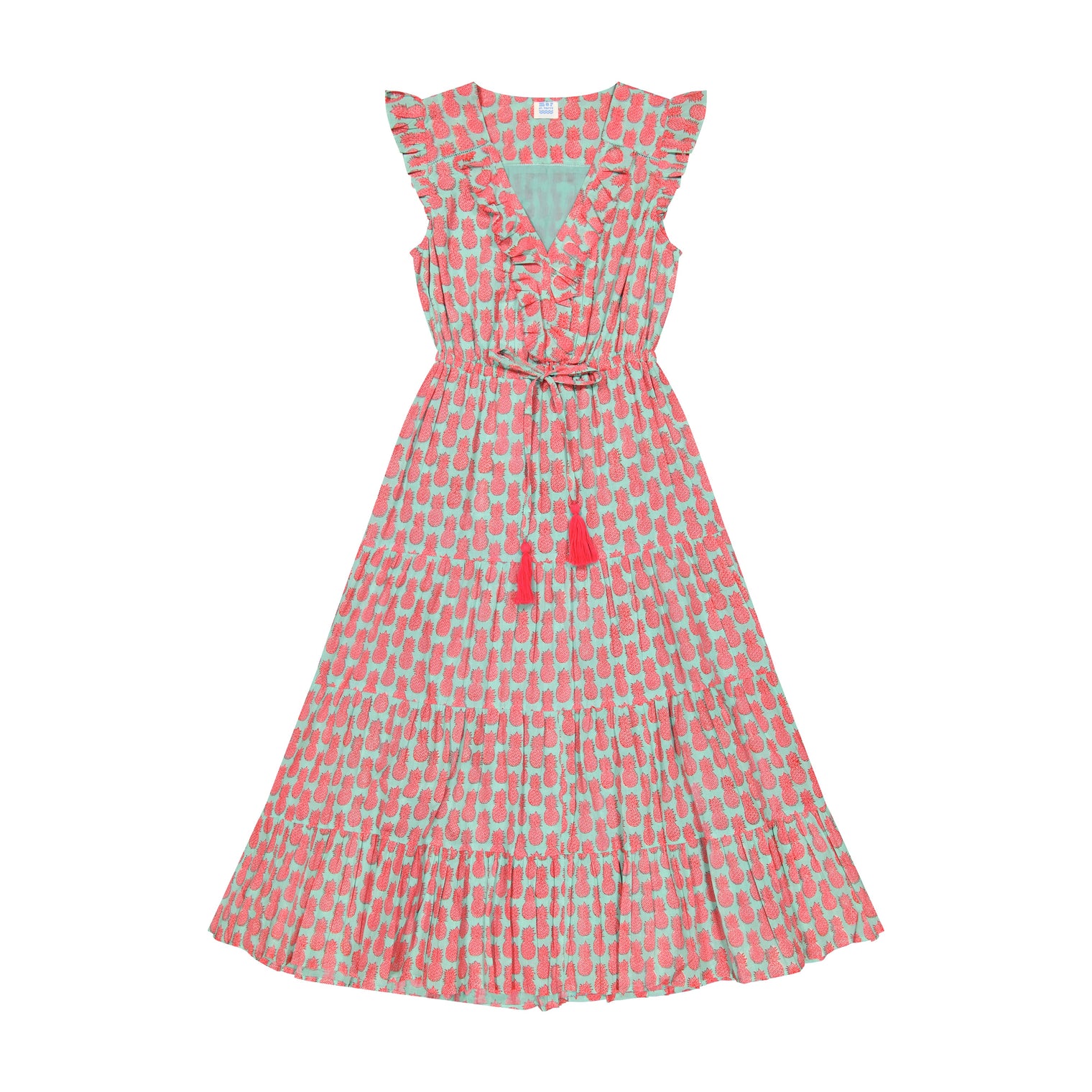 Giselle Women's Maxi Dress Pineapple Crush Pink
