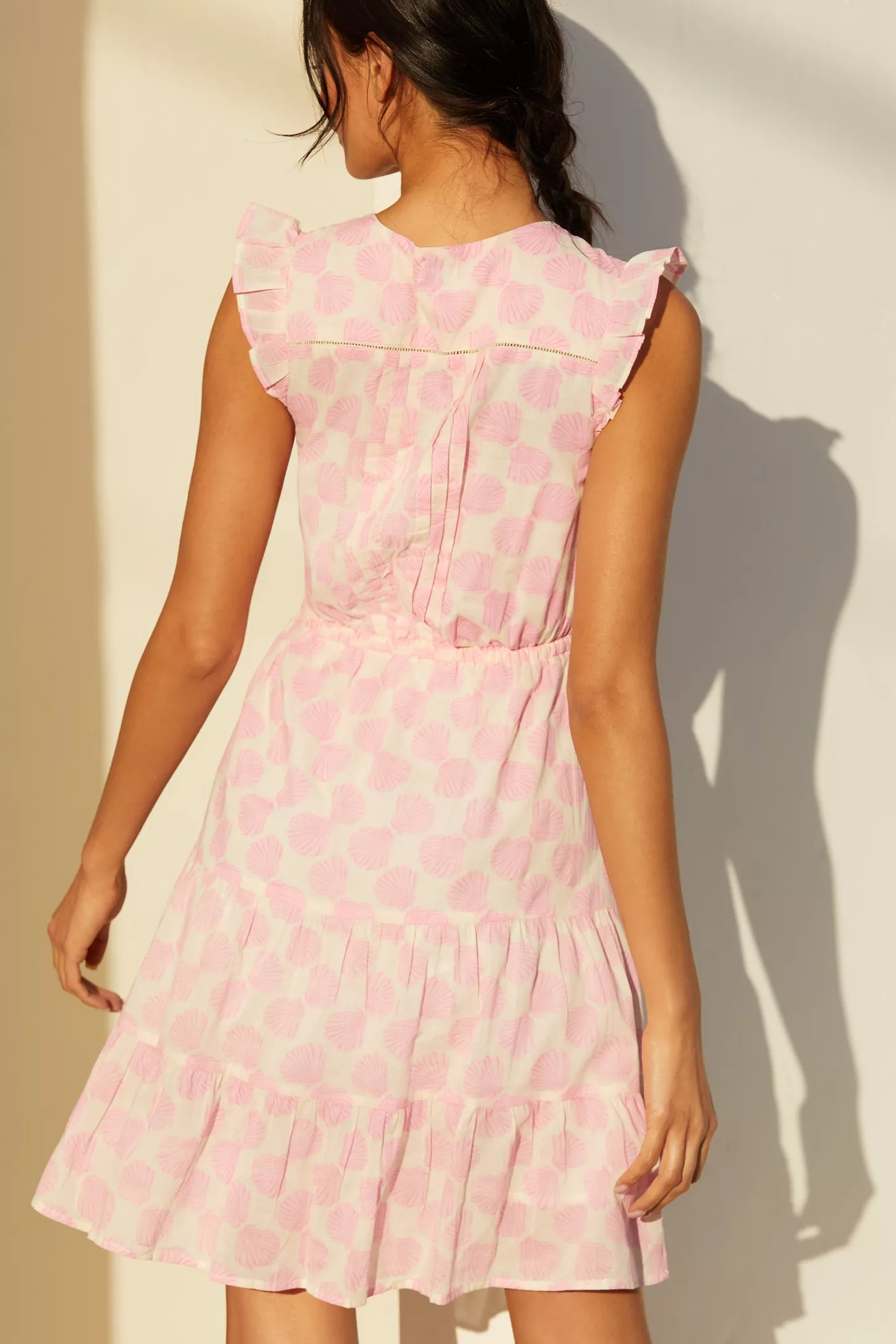 Giselle Women's Mini Dress Shell Beach Pink