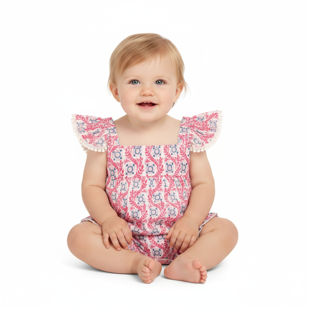 Chloe Baby Romper Jaipur Bloom