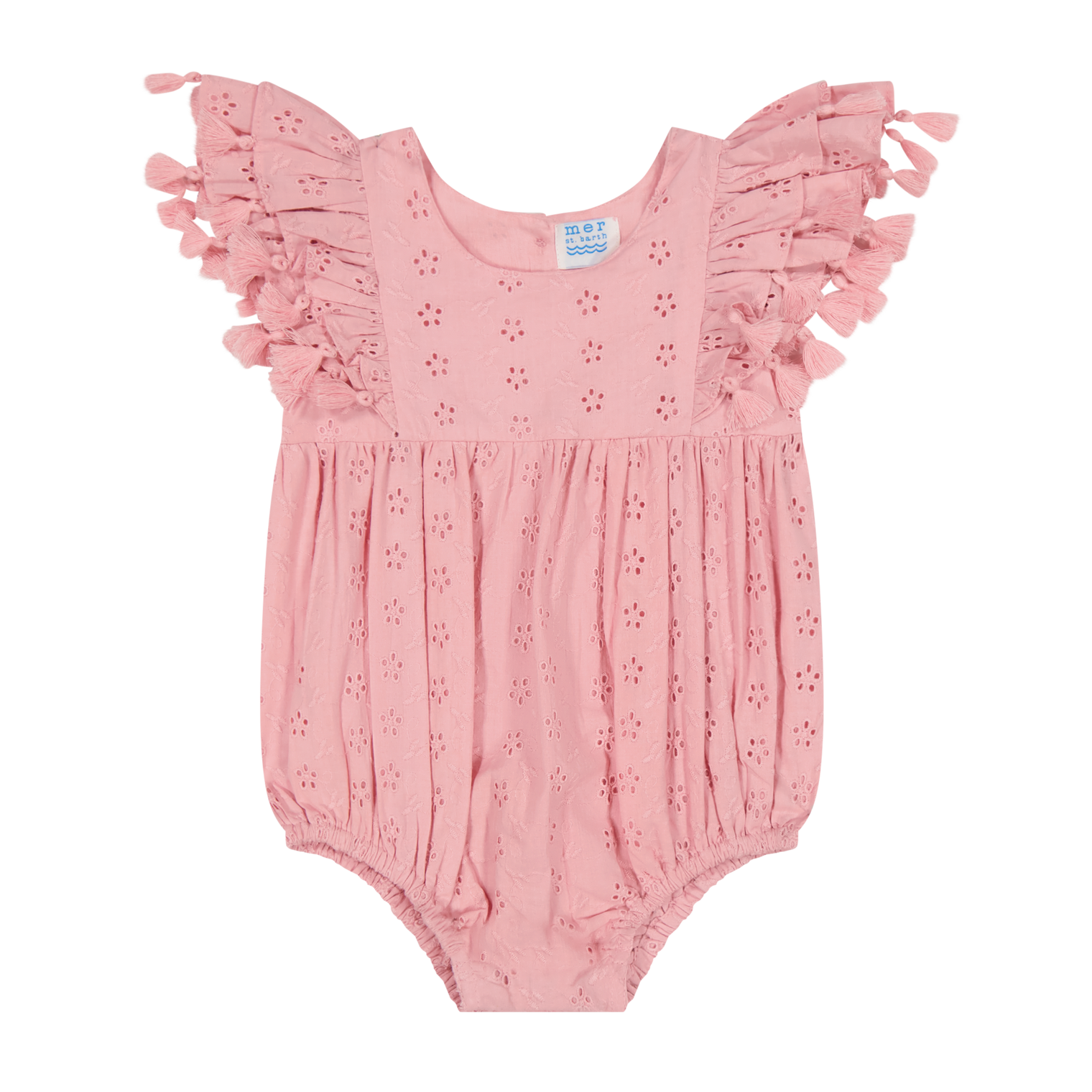 Anna Baby Romper Blush Pink Eyelet