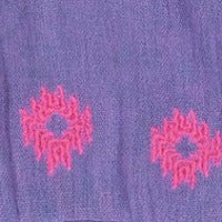 Mer St Barth Estelle Women's Fringed Shirtdress Periwinkle Embroidery