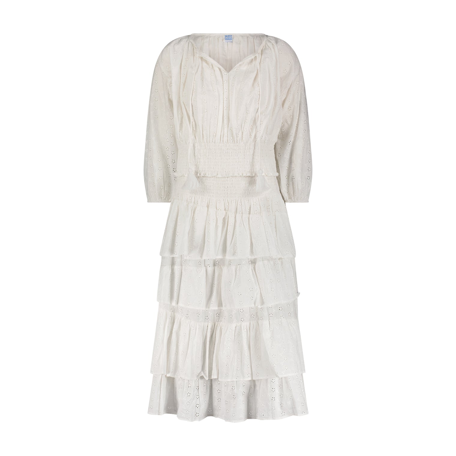 Lola Women's Blouse White Eyelet