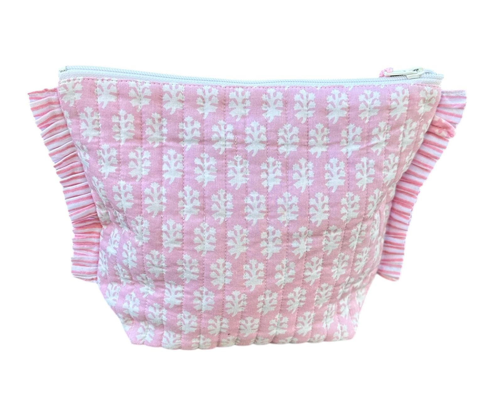 La Plage Ruffle Pouch Pink Booty