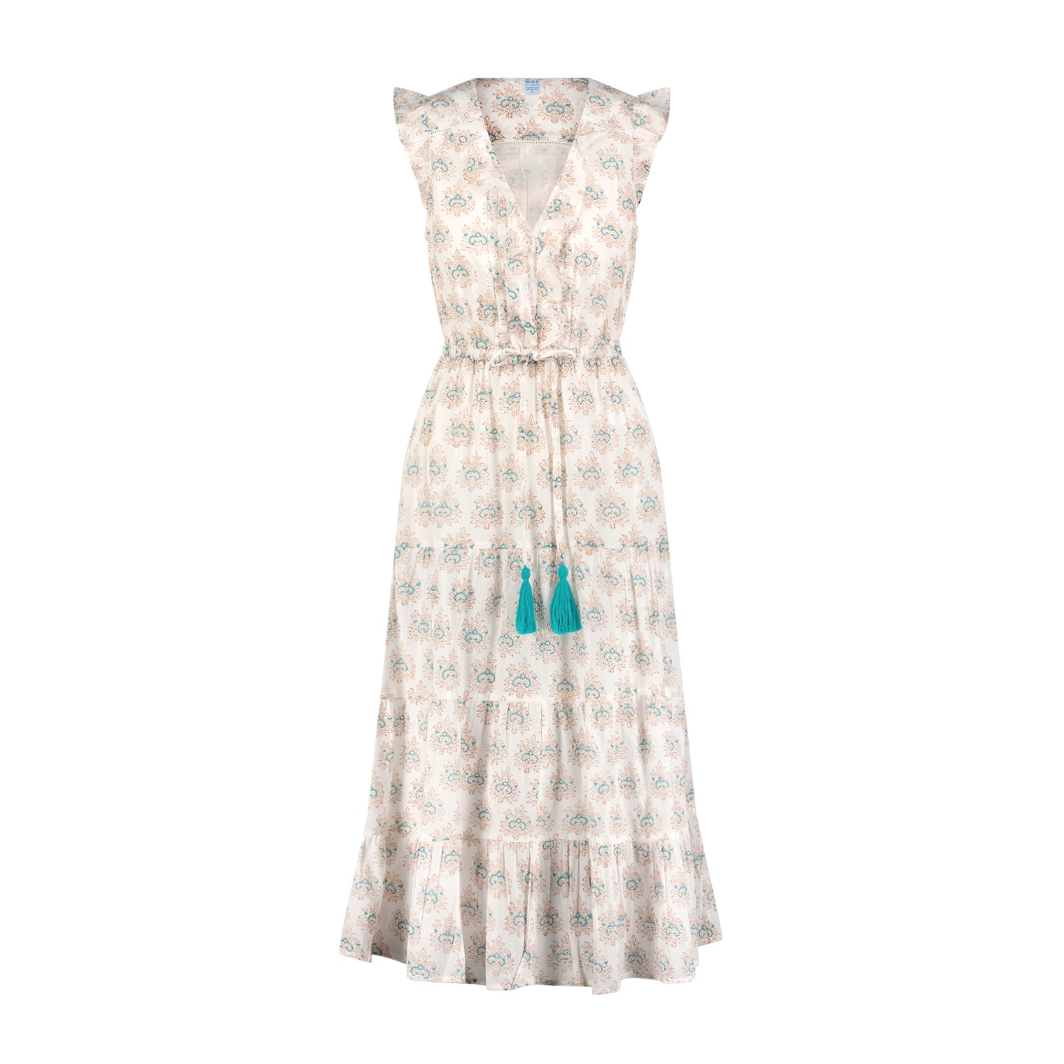 Giselle Womens Maxi Dress Aqua Rhapsody