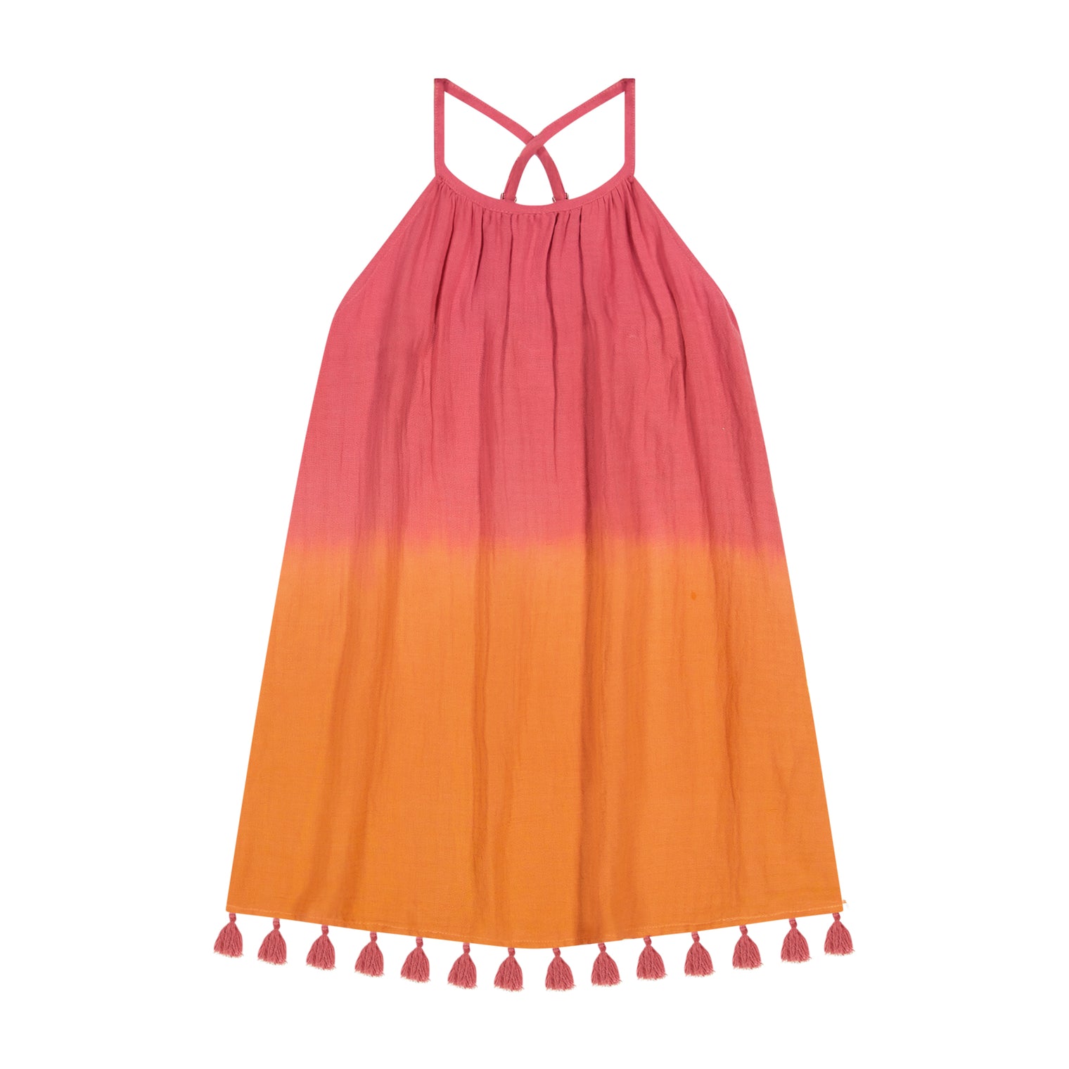 Mini Chantal Girls Dress Flamingo Ombre