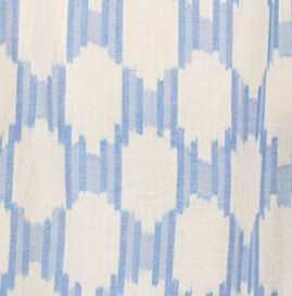 Eva Womens Dress Sky Blue Ikat