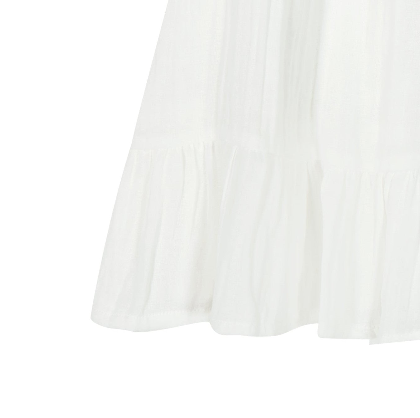Mini Eva Girl's Ruffle Dress White