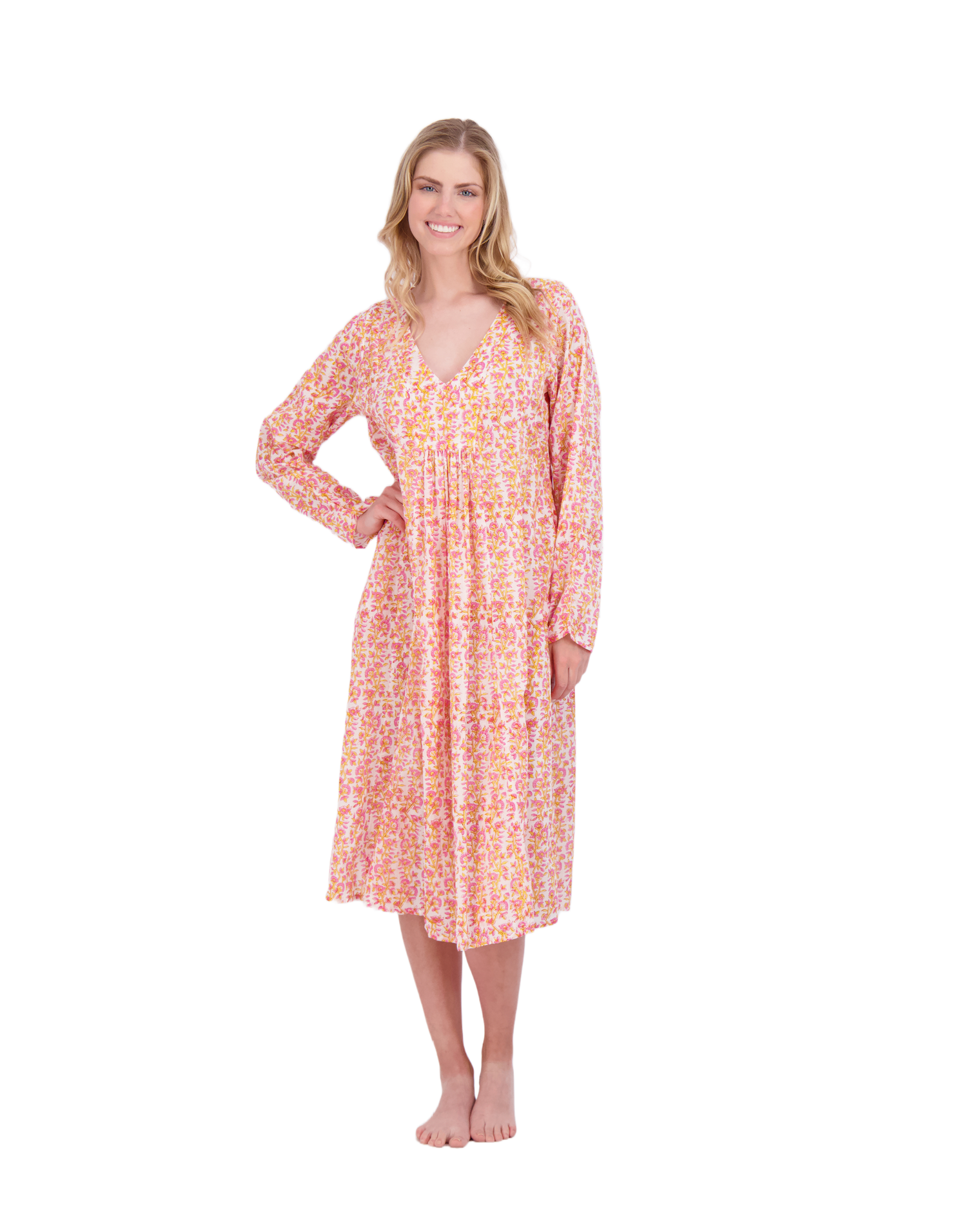 Mer St Barth Women's "Le Reve" St Barth Caftan Pink Poppy