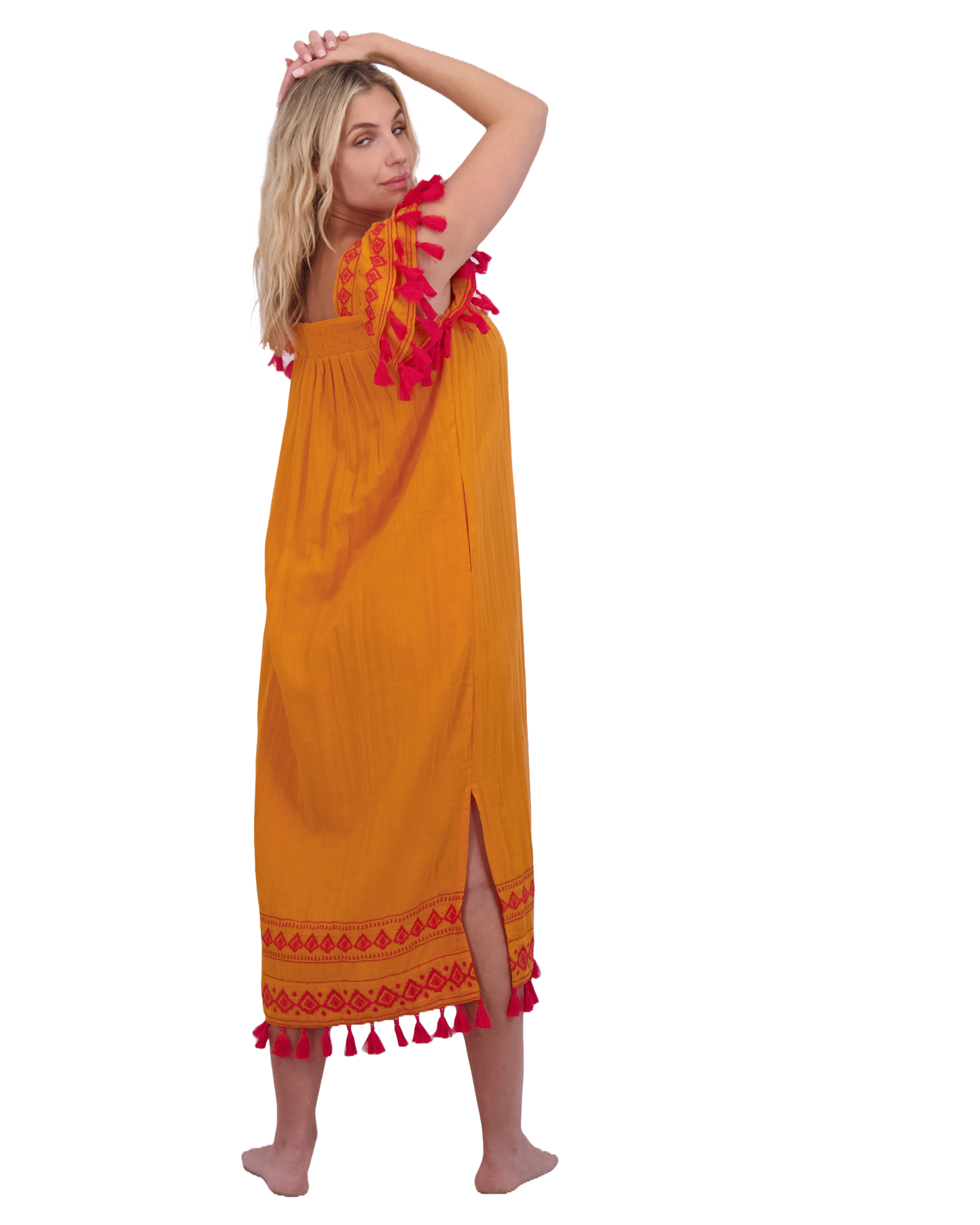 Maxi Sandrine Women's Dress Sunkist Embroidery