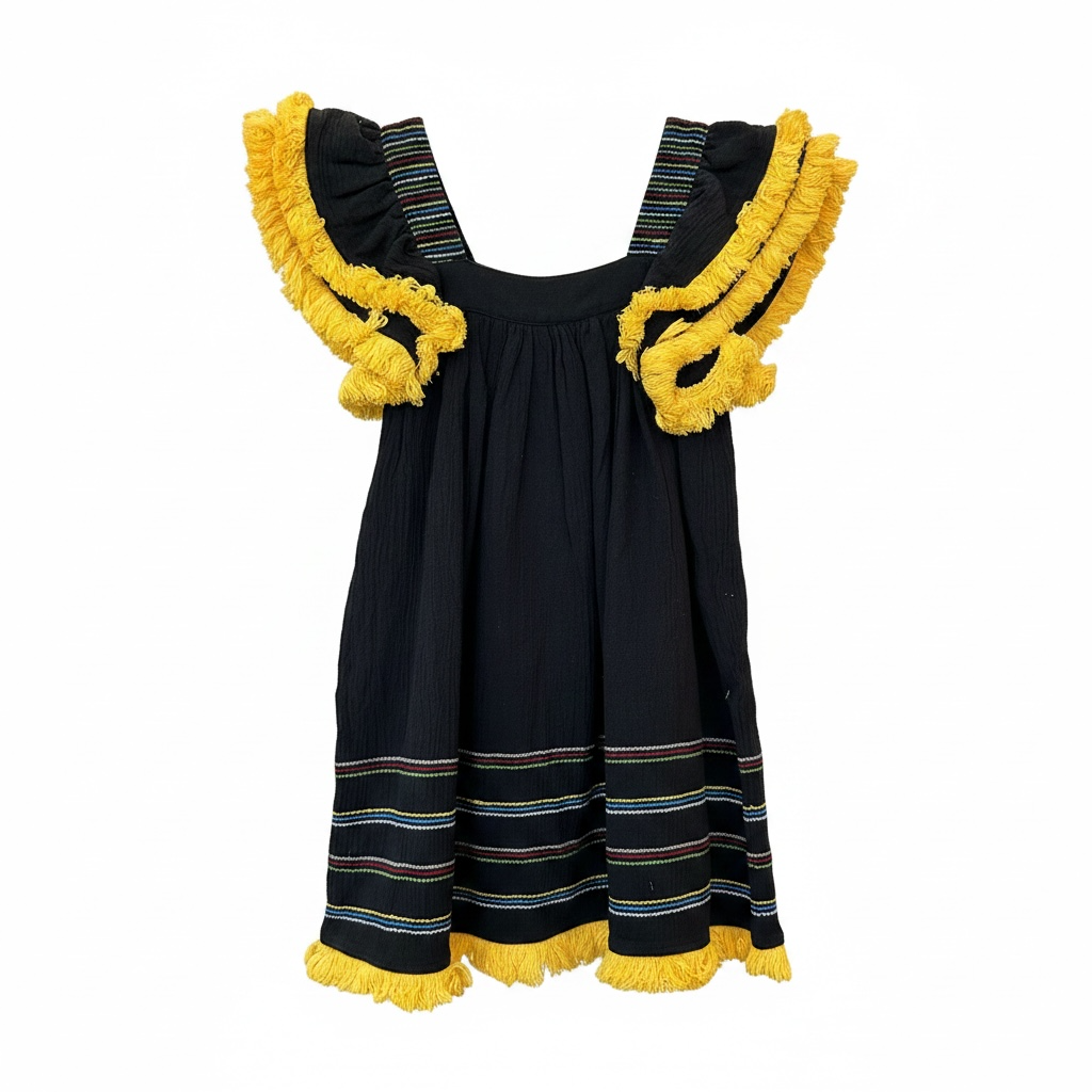Serena Girls Dress Black