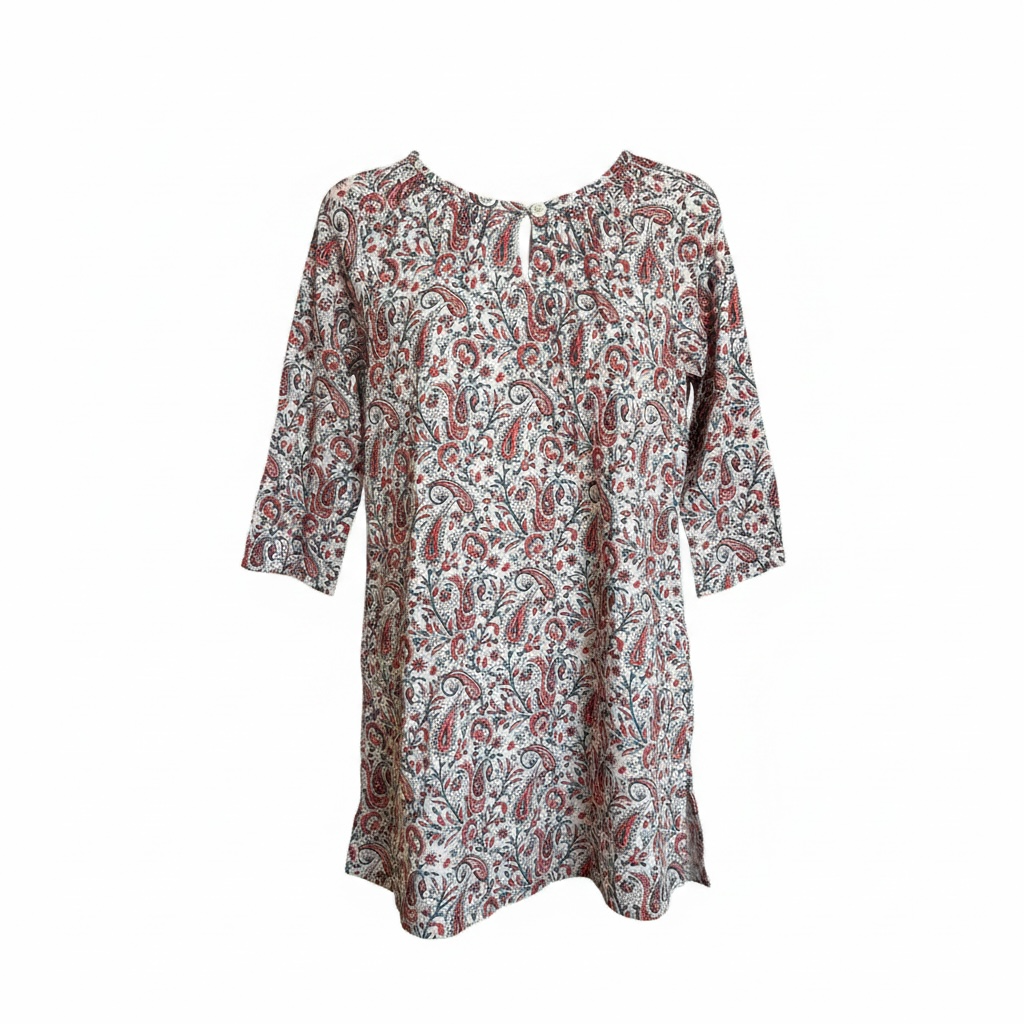 St Barth Girls Caftan Paisley