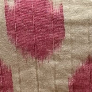 La Plage Ruffle Pouch Pink Ikat