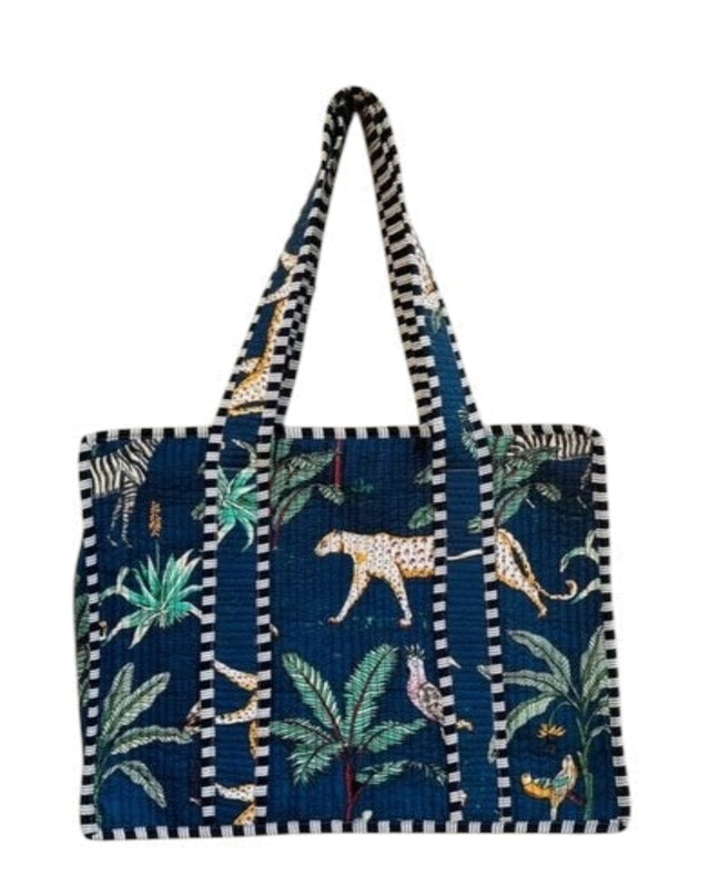 Mer St Barth Jungle Tote Navy