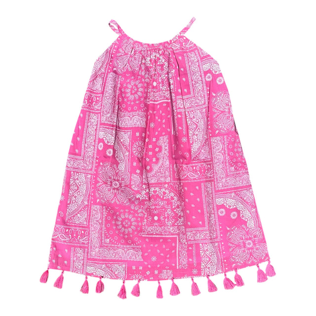 Mer St Barth Mini Chantal Girls' Dress Patchwork Bandana Pink