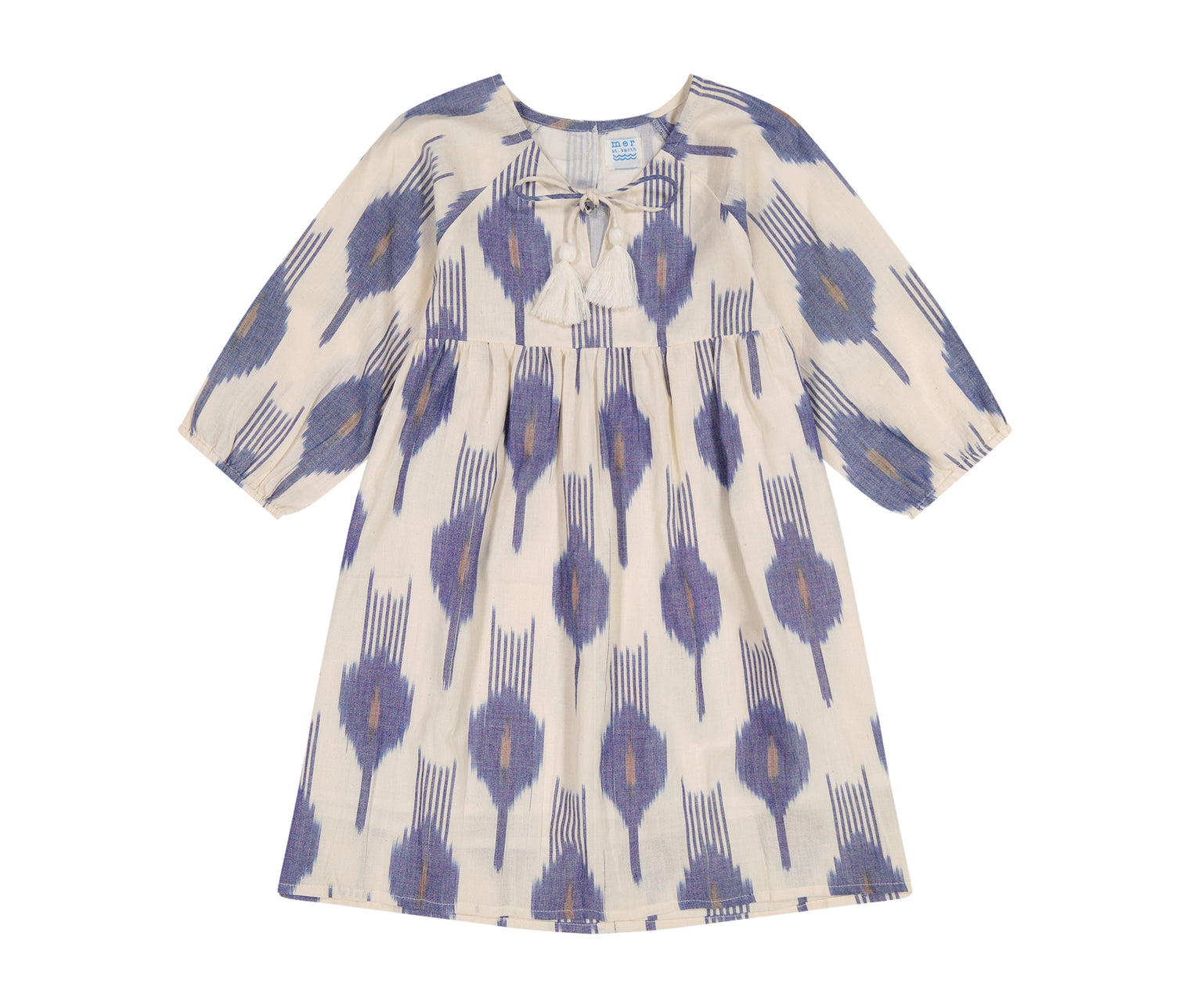 Sara Girls Popover Dress La Crème Ikat