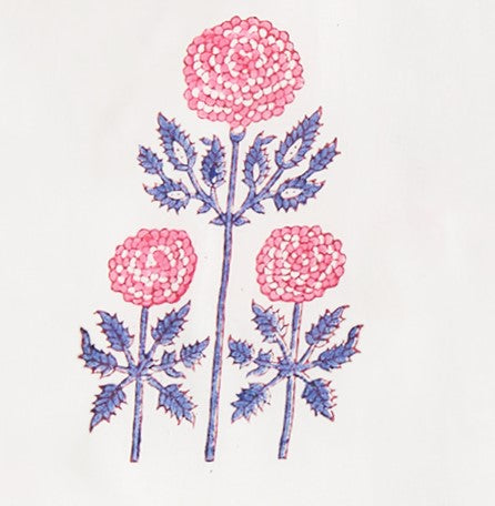 St Barth Girls Kaftan Peony Block Print