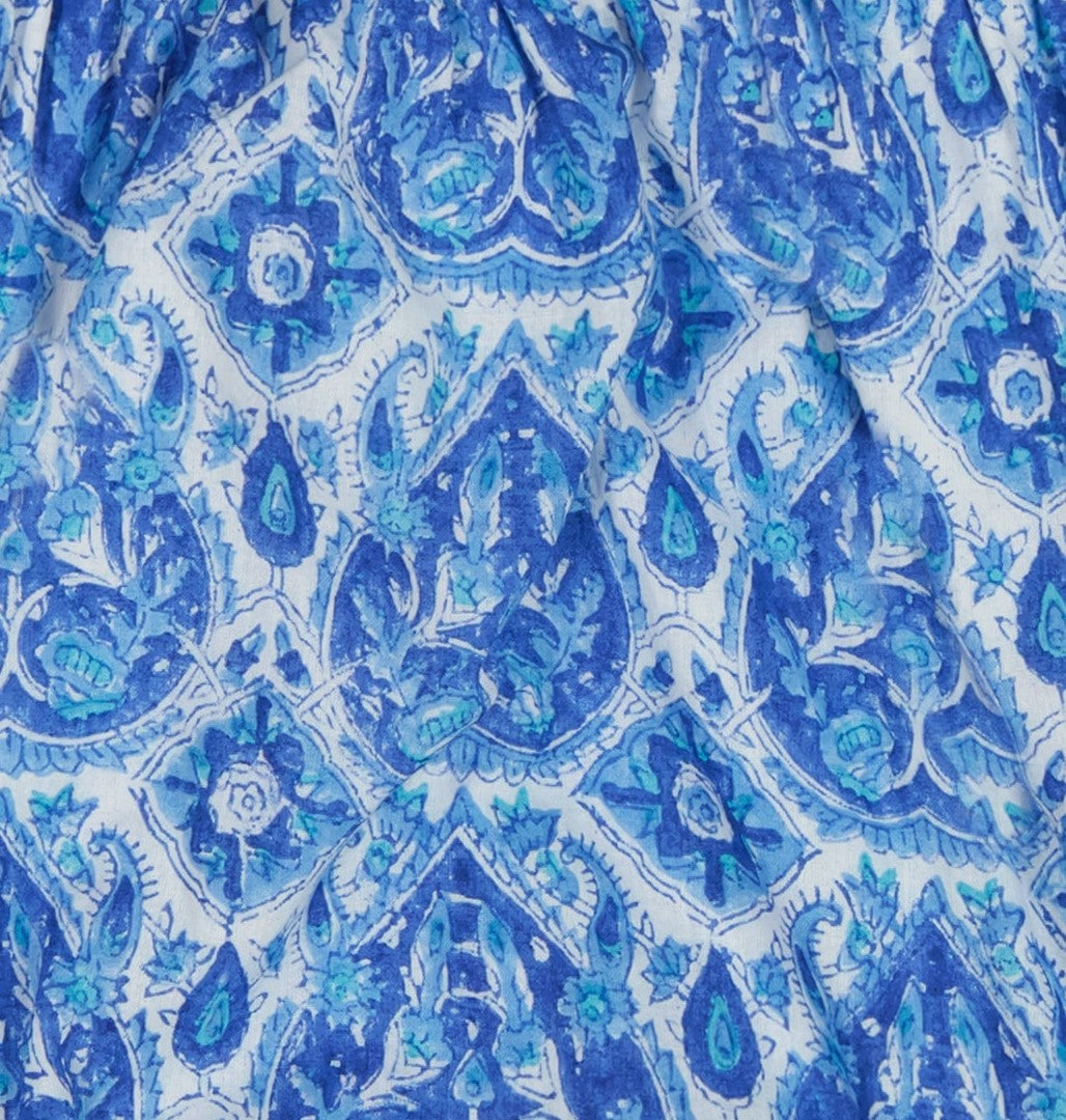 Zoe Baby Romper Blue Paisley