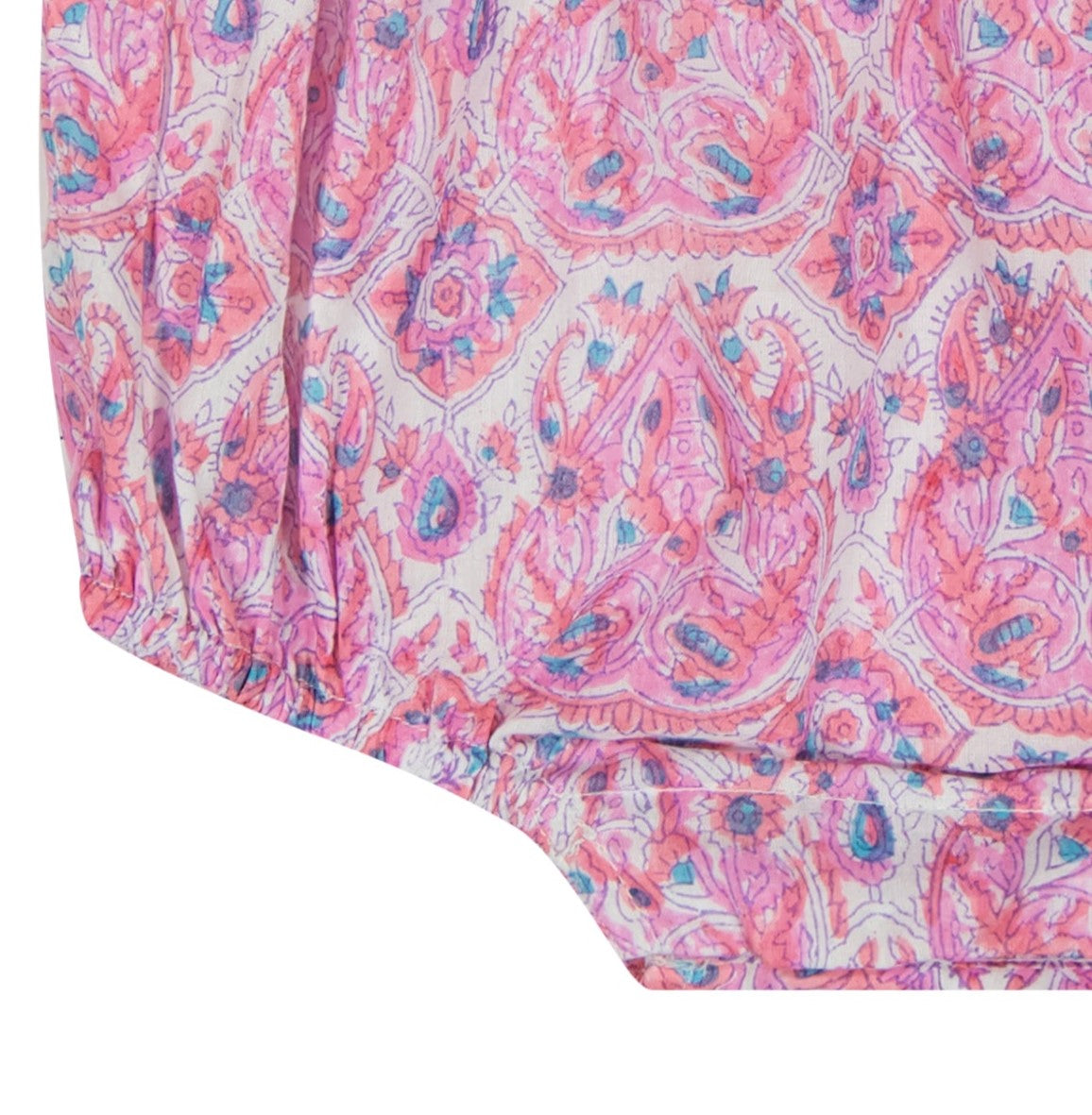 Zoe Baby Romper Pink Paisley