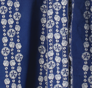 Mer St Barth Anouk Women's Kaftan Navy Seashells
