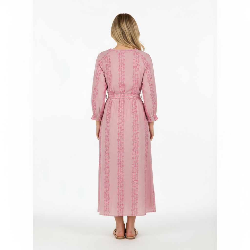 Mer St Barth Anouk Women's Kaftan Pink Seashells
