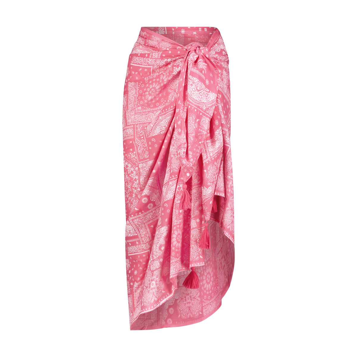 Mer St Barth Cotton Saline Pareo Pink Bandana