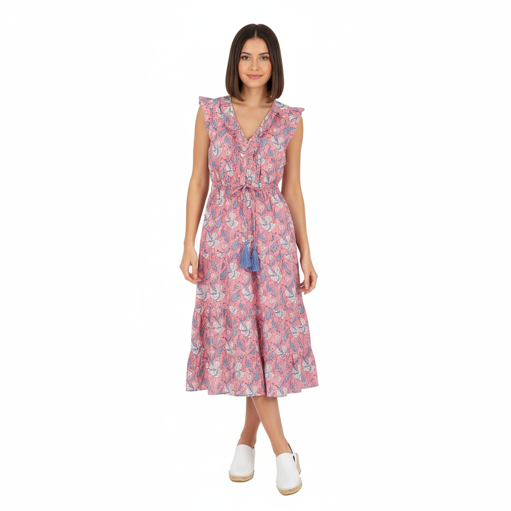 Mer St Barth Giselle Women's Maxi Dress Blossom