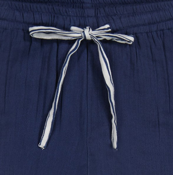 Mer St Barth La Plage Boys Drawstring Pants Lapis Blue
