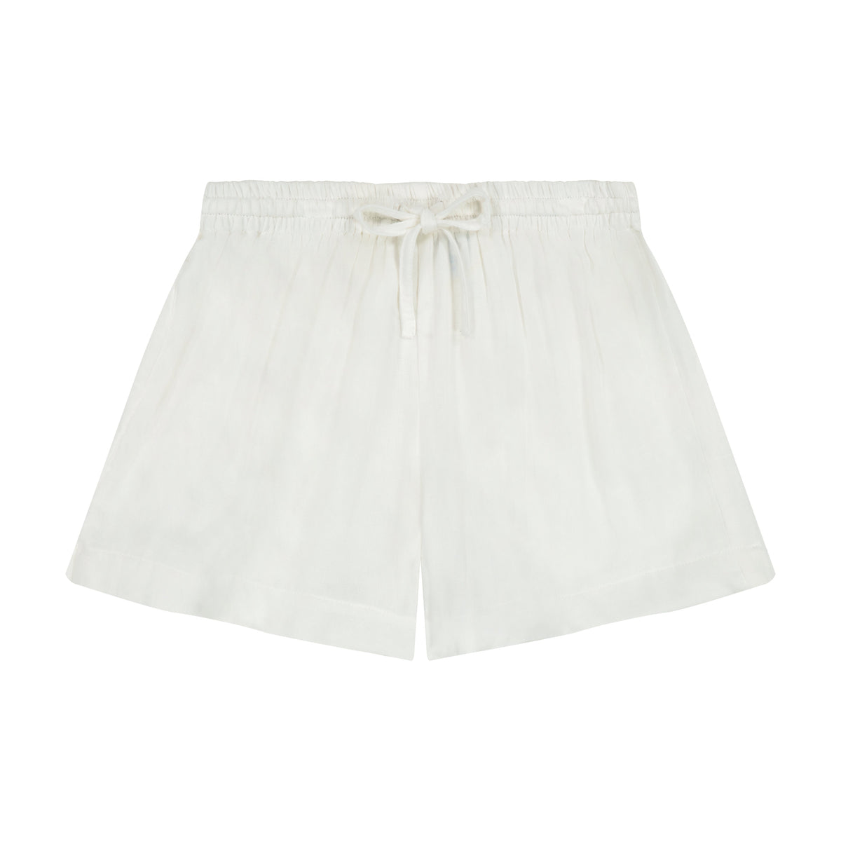 Mer St Barth La Plage Boy's Drawstring Short White