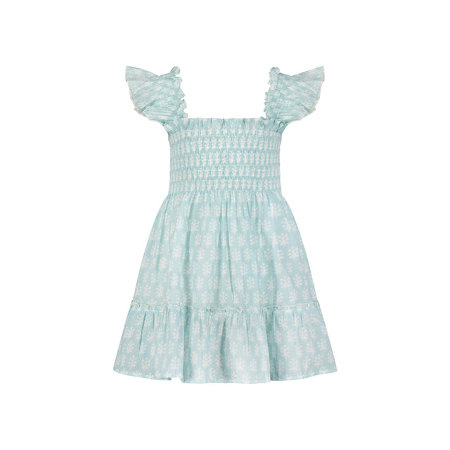 Mer St Barth Mini Paloma Girls' Dress Seafoam Booty