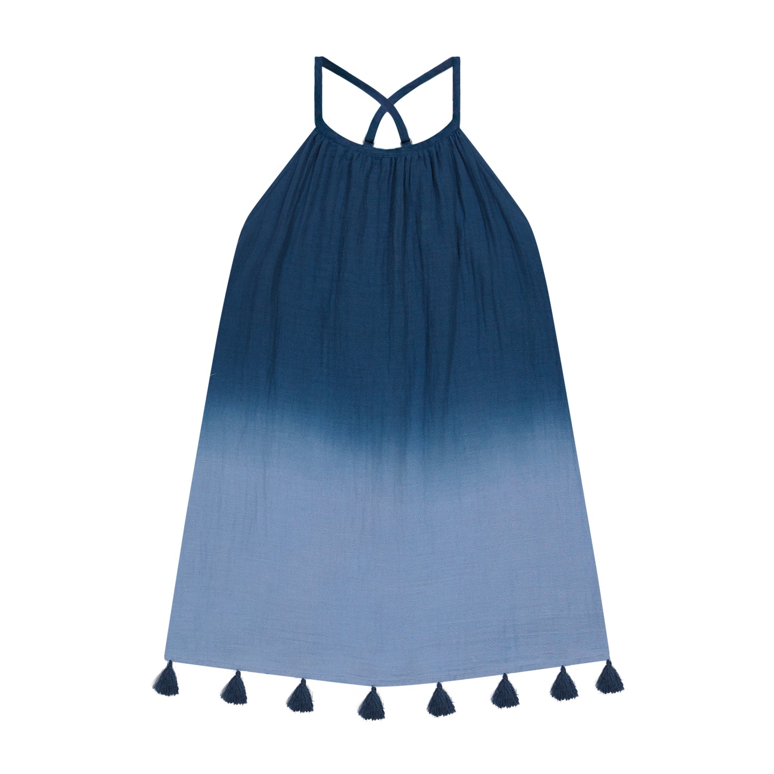 Mini Chantal Girls Dress Marine Ombre