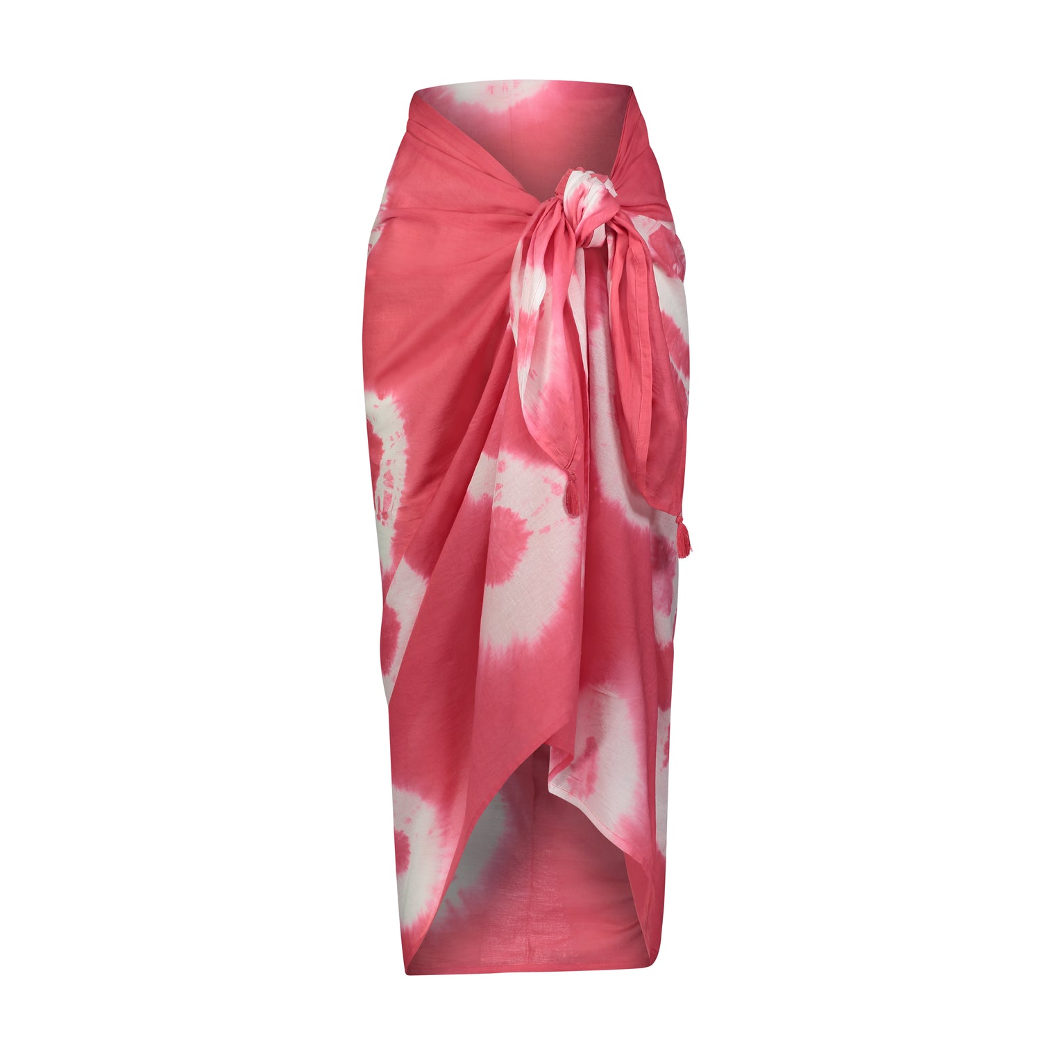 Cotton Saline Pareo Hibiscus Tie-Dye