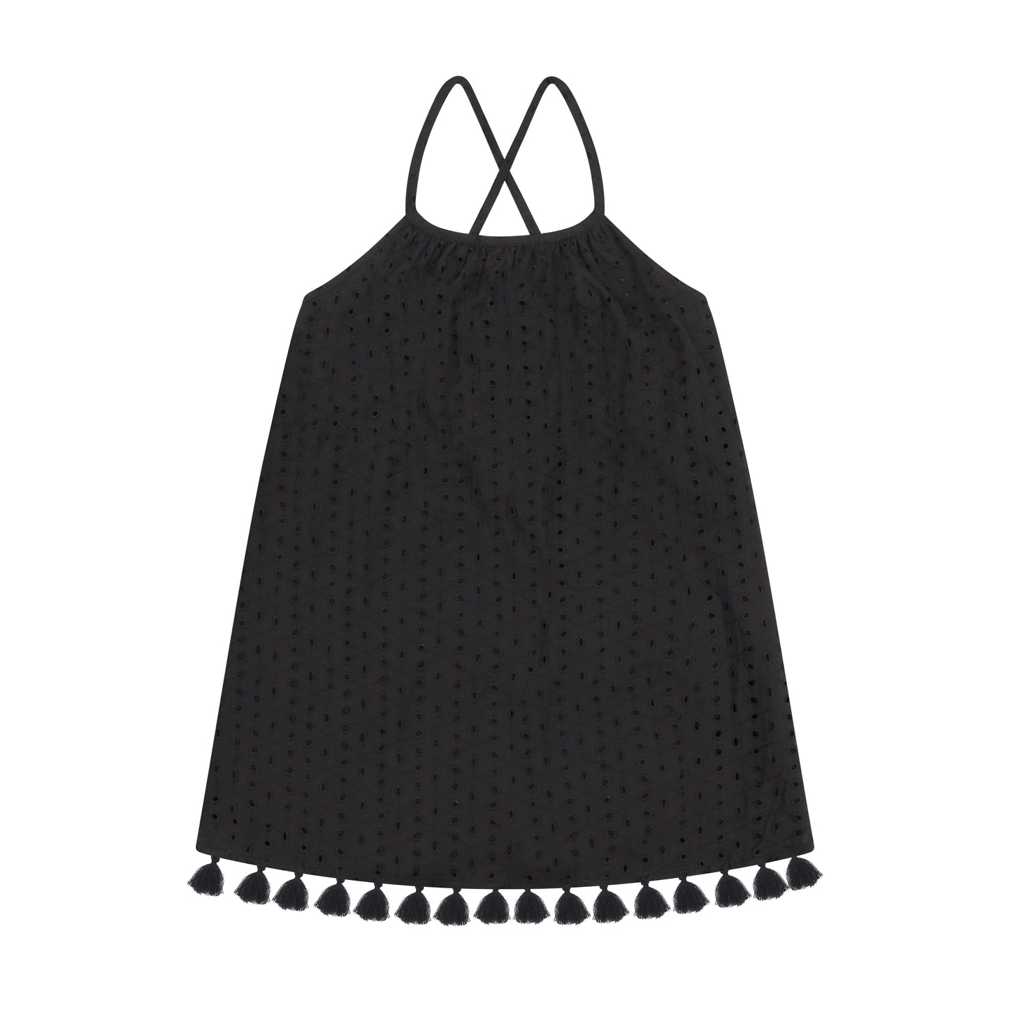 Mini Chantal Girl's Sundress Black Eyelet
