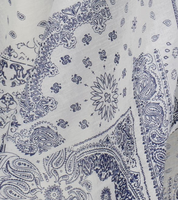 Cotton Saline Pareo White Bandana