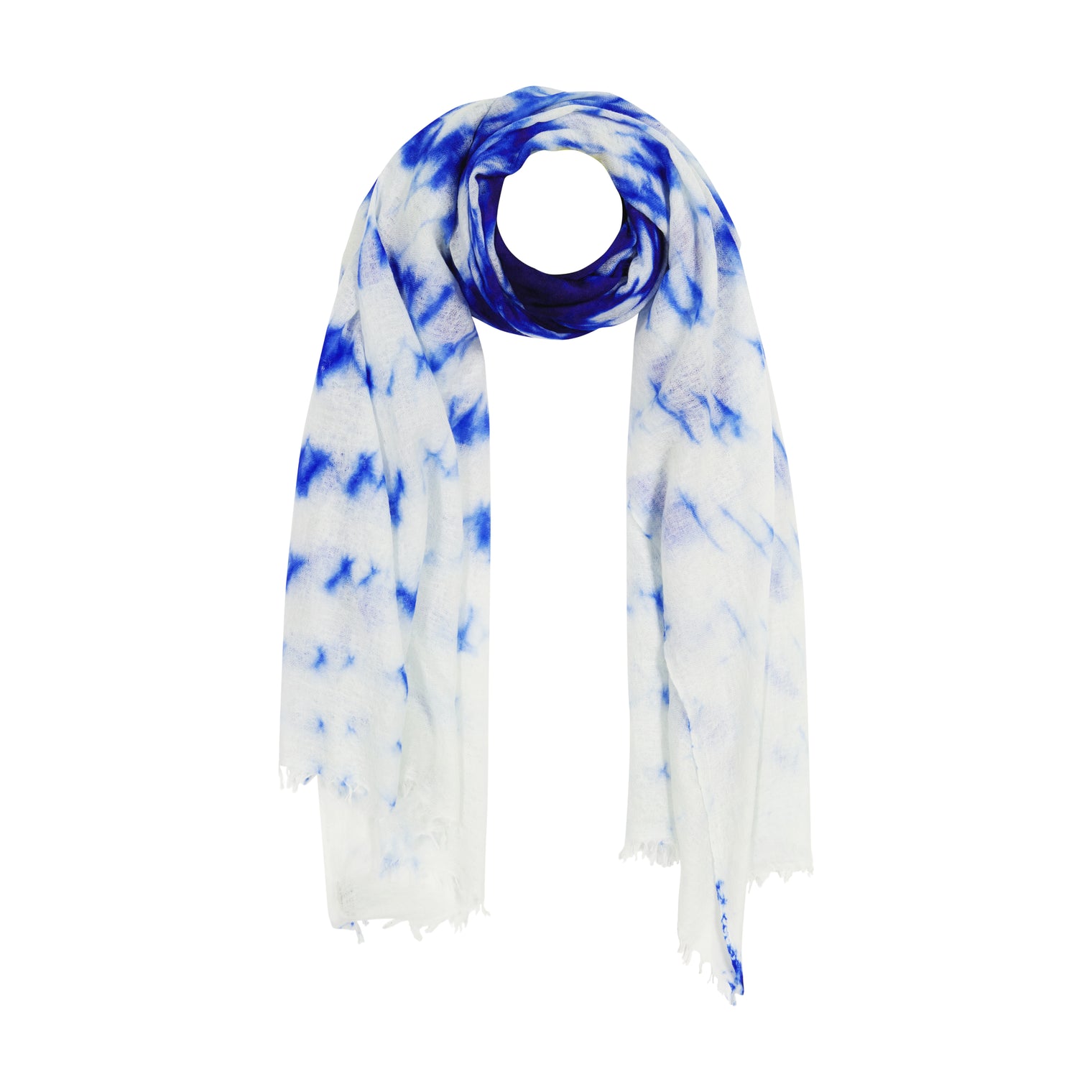 Cashmere Dip Dye Saline Pareo Indigo Blue