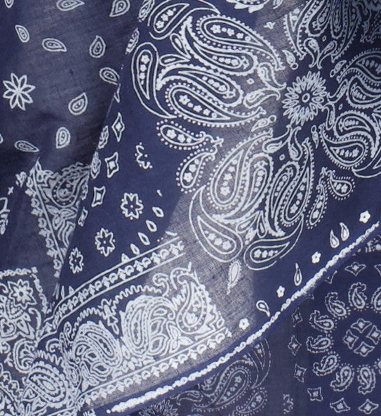 Cotton Saline Pareo Navy Bandana